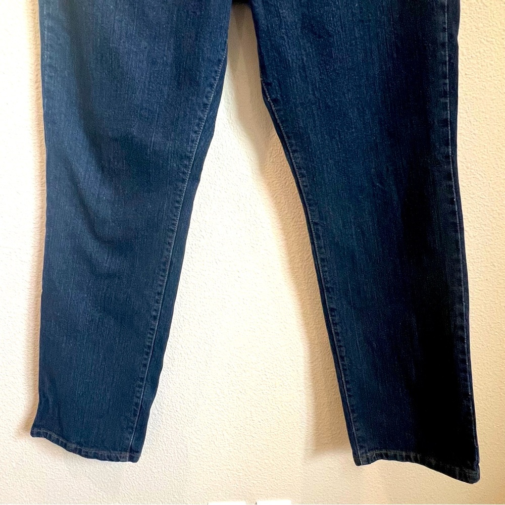 Levi’s 503 women straight leg Dk blue jean zip front, High rise, 5 pocket Sz 16 - Picture 6 of 16